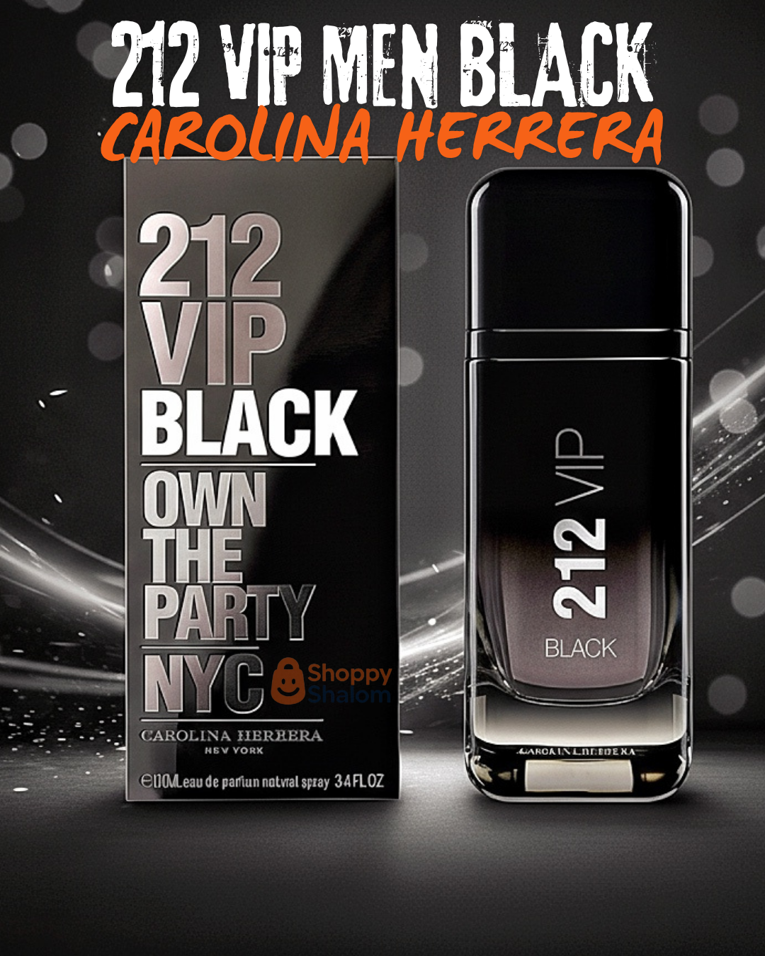 Perfume 212 VIP MEN BLACK Hombre