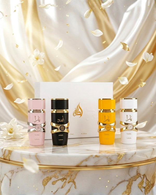 Combo LATTAFA YARA COLLECTION 4 PIEZAS Kit Perfumes