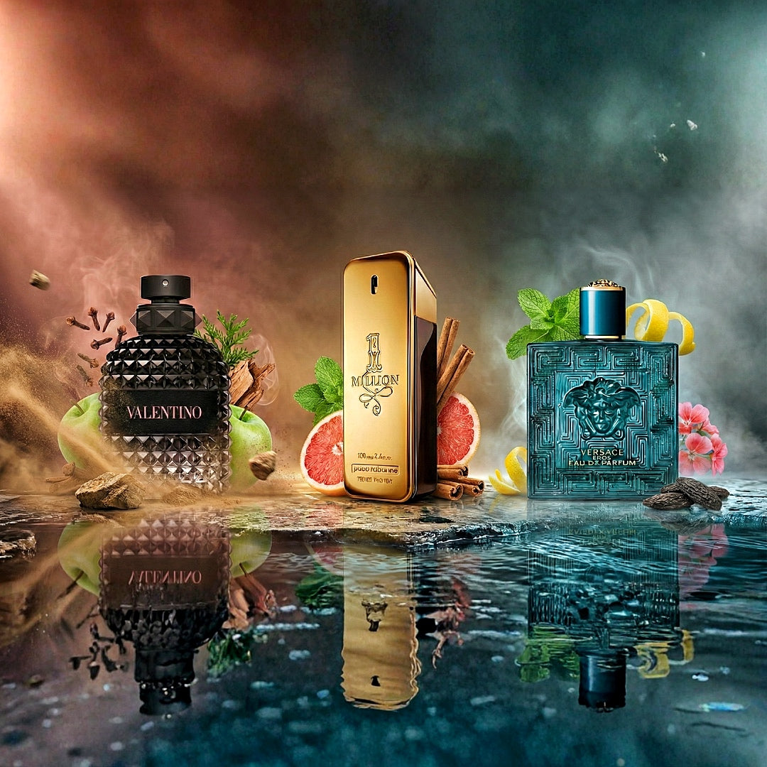 🔥 Combo Gold Premium– Valentino | One Million | Versace Eros