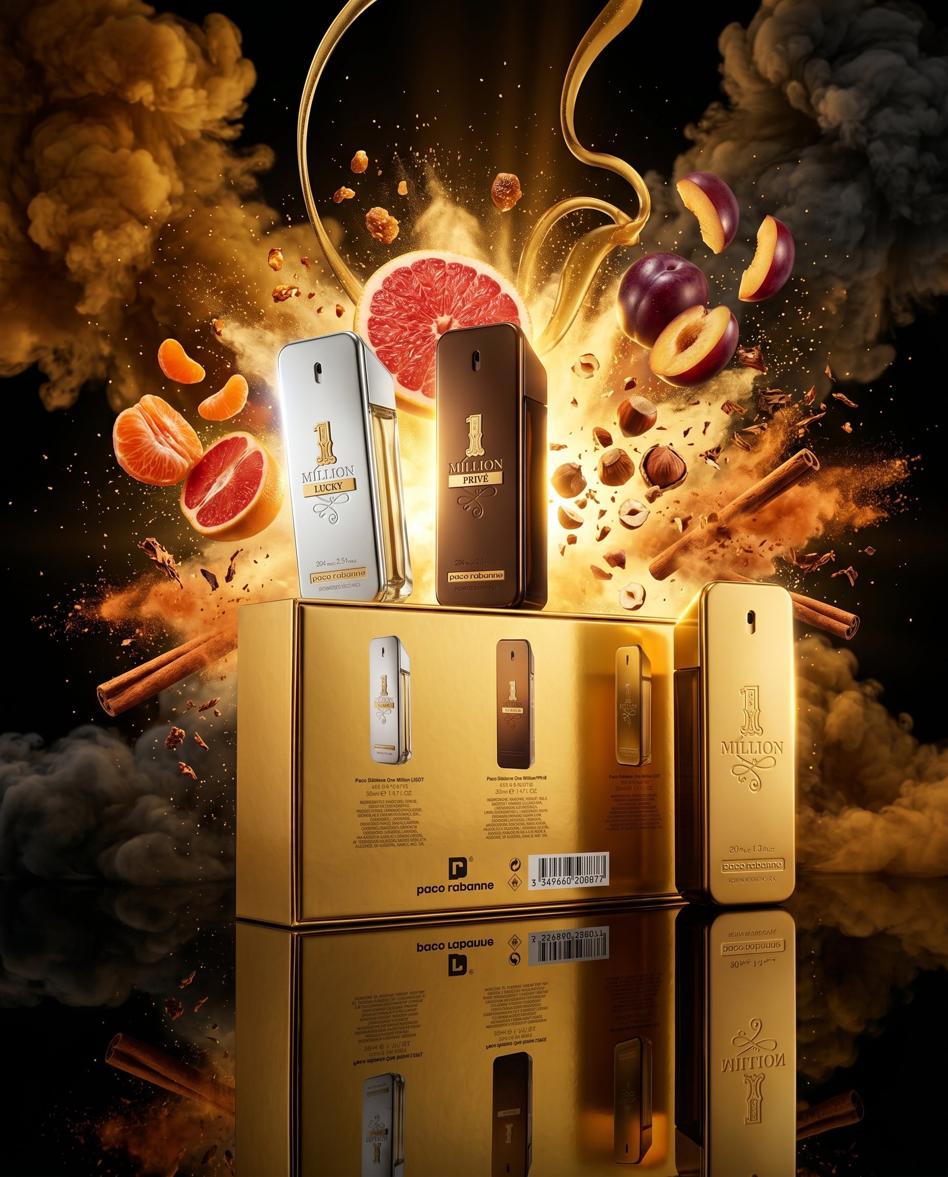 Perfume PACO RABANNE 1 MILLION KIT 3 EN 1 Hombre