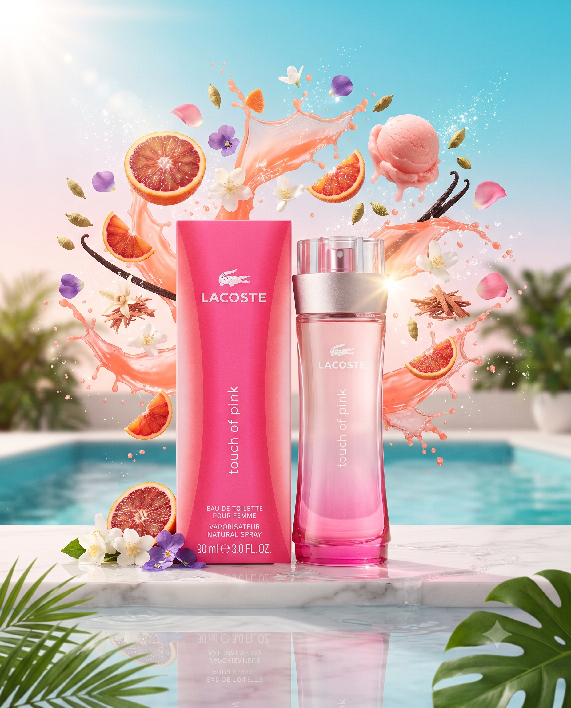 Perfume TOUCH OF PINK LACOSTE EDT Mujer 90ml