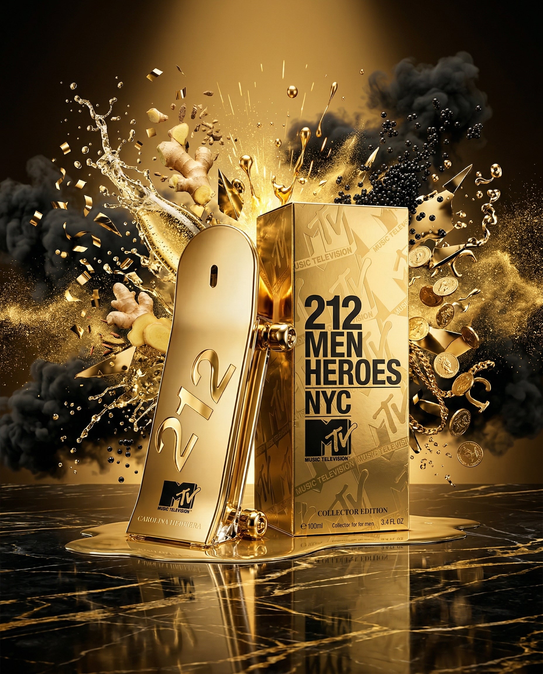 Perfume 212 MEN HEROES NYC MTV COLLECTOR EDITION Hombre