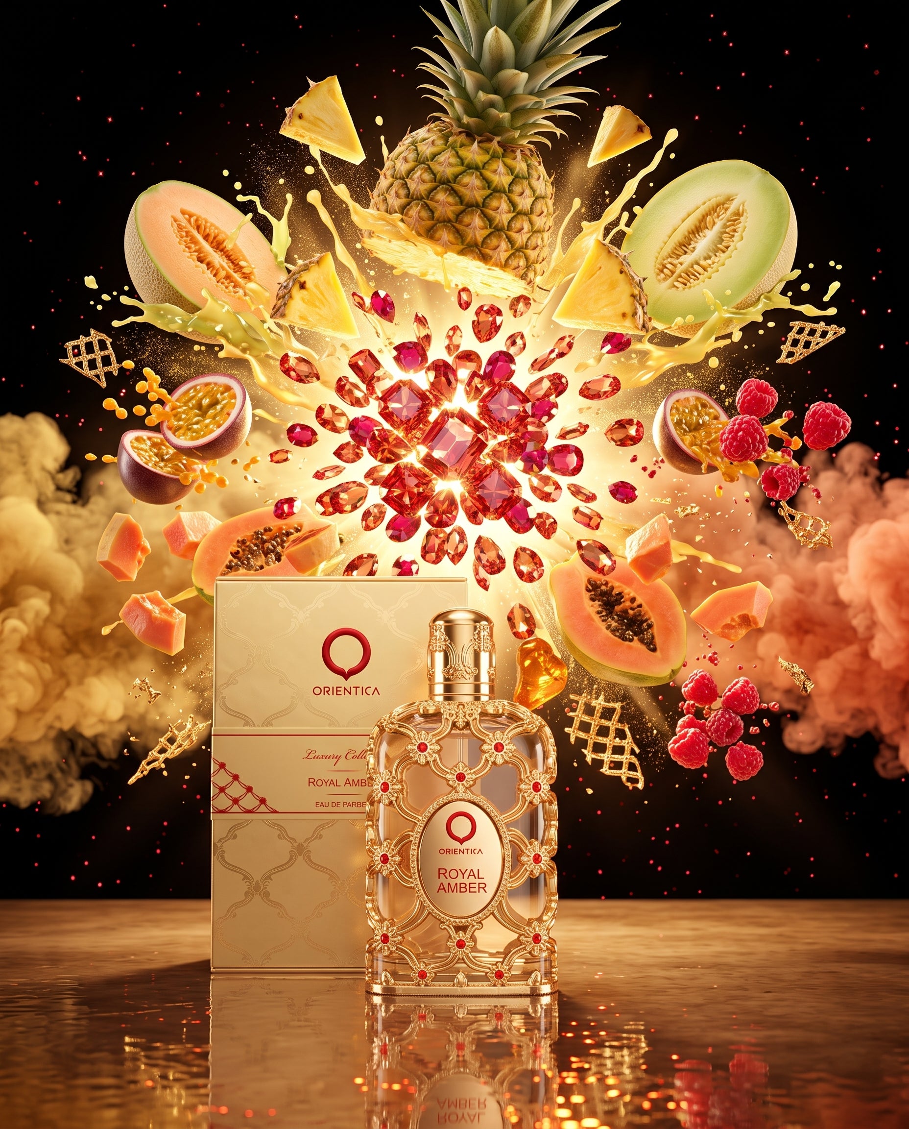 Perfume ORIENTICA LUXURY COLLECTION ROYAL AMBER Unisex caja sencilla