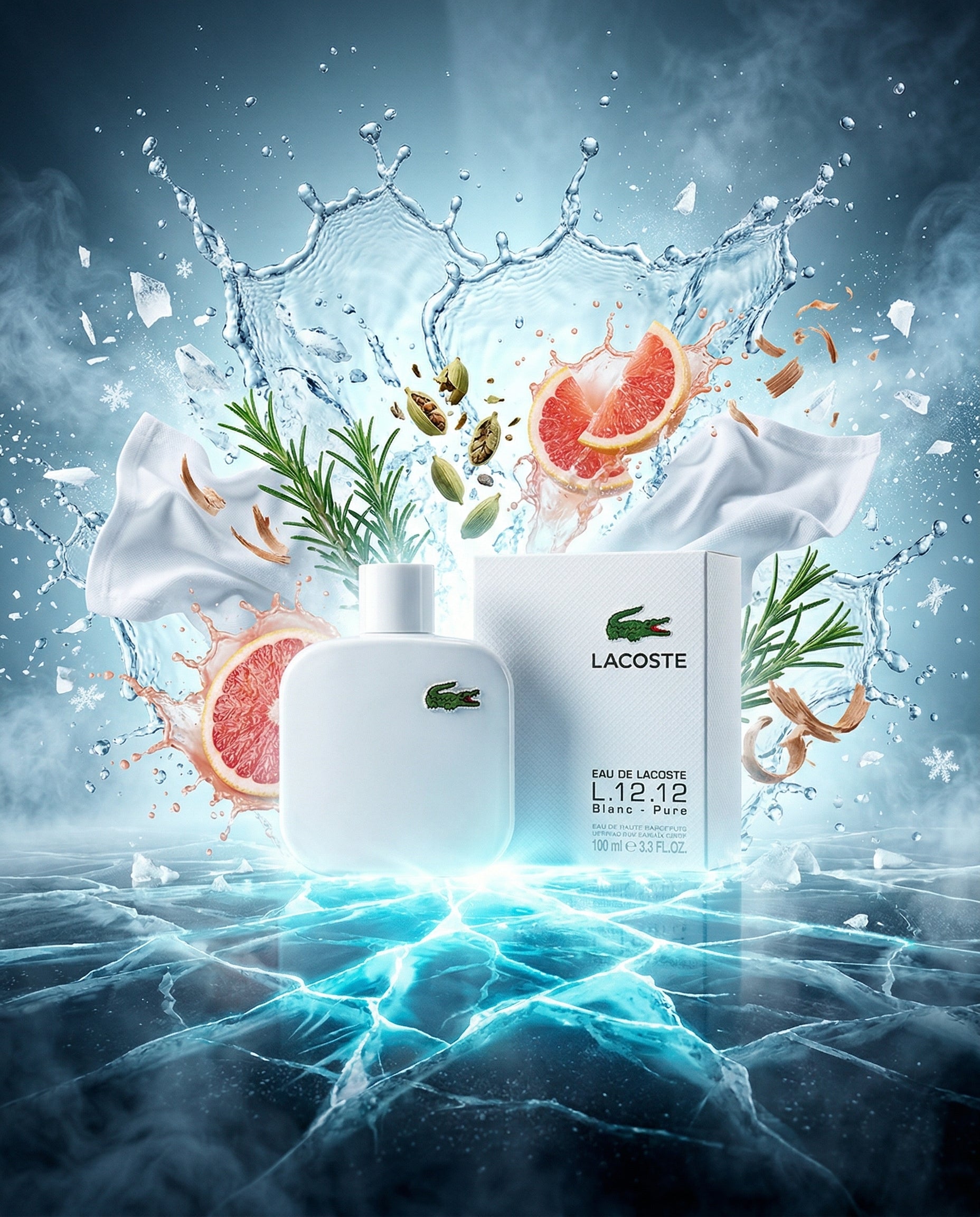 Perfume LACOSTE EAU DE LACOSTE L.12.12 BLANC PURE Hombre