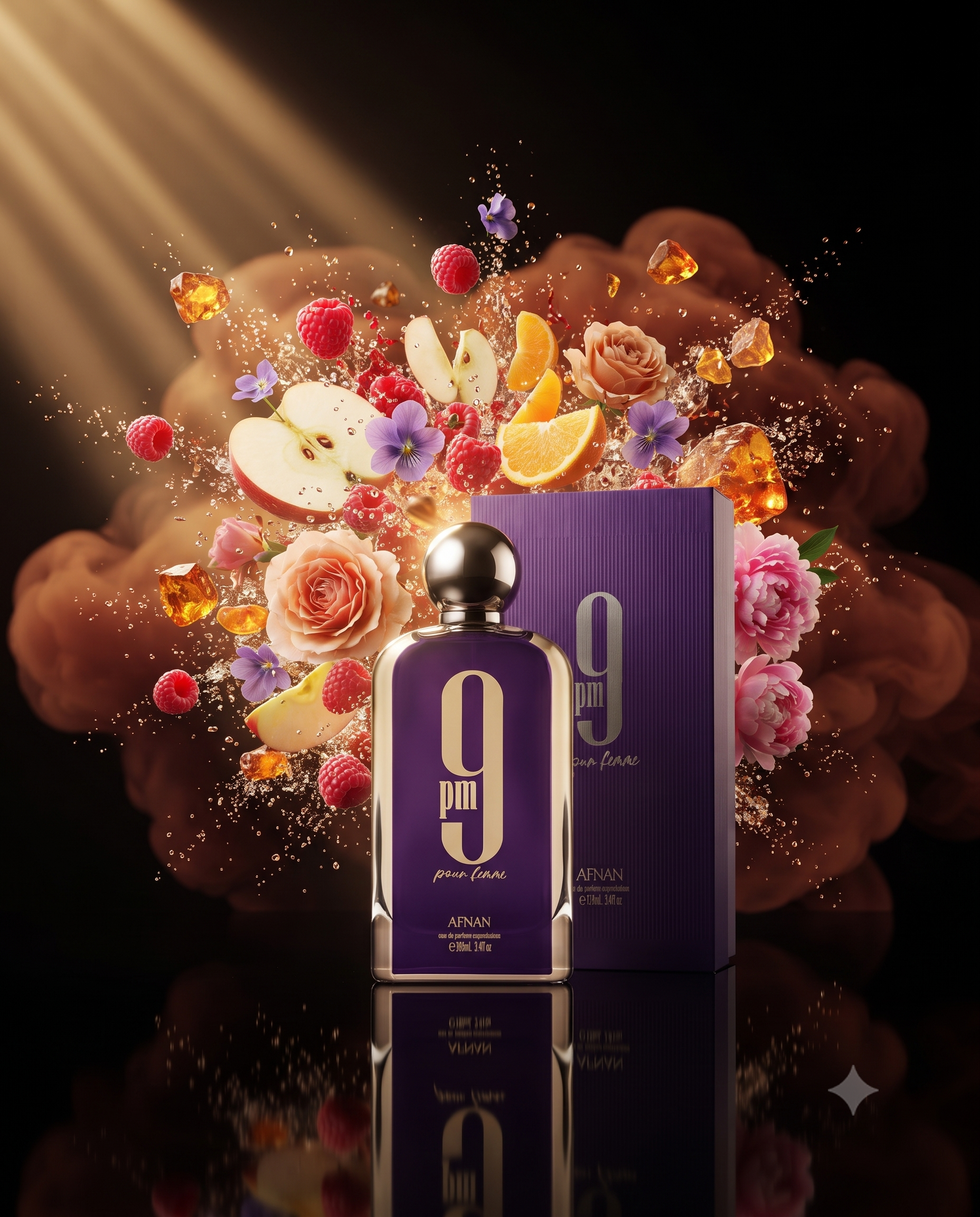 Perfume AFNAN 9 PM POUR FEMME Mujer