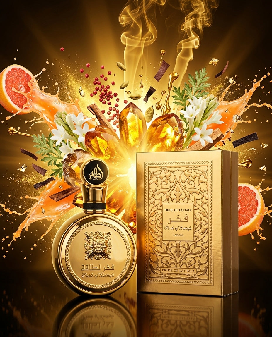Perfume PRIDE OF LATTAFA Dorada Unisex